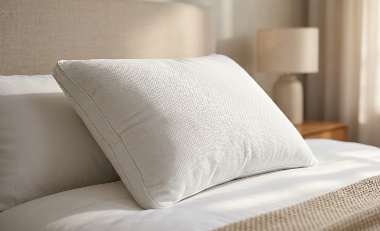 Cooling gel pillow with honeycomb grid and latex support for side sleepers